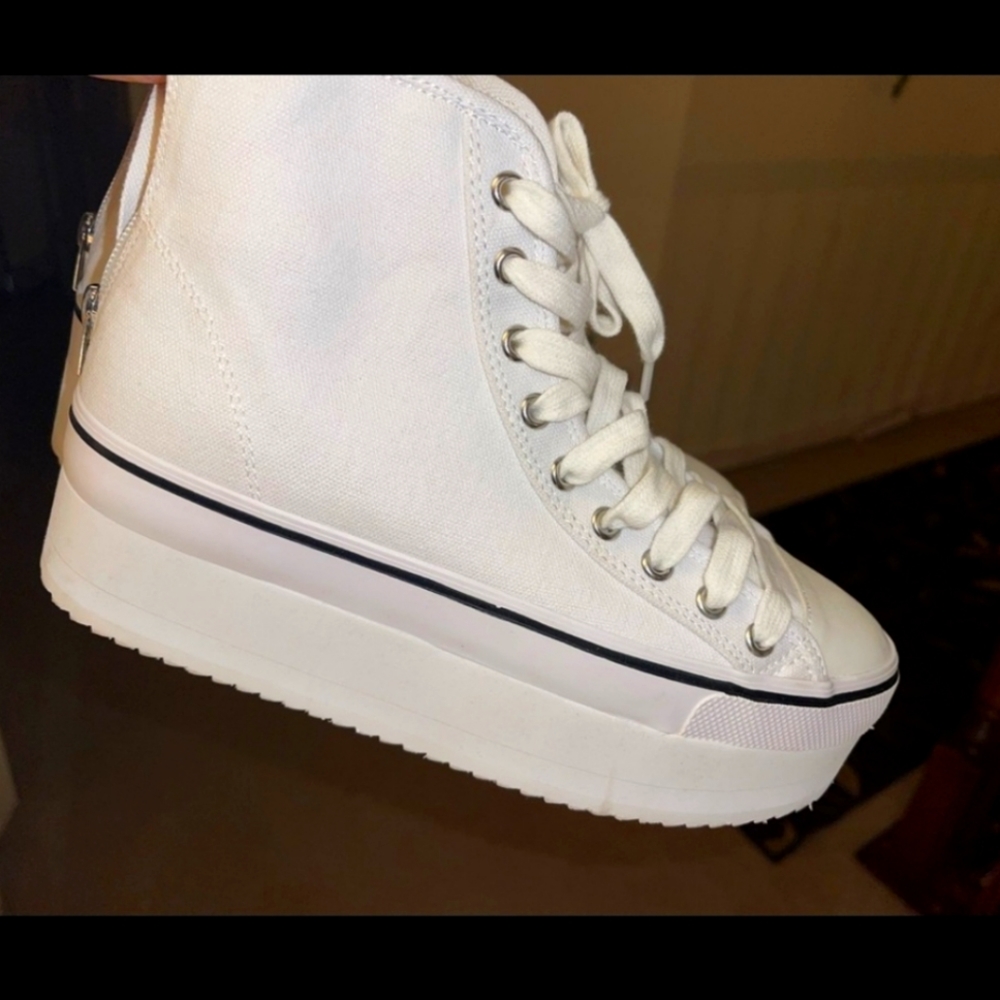 Steve Madden platform sneakers.